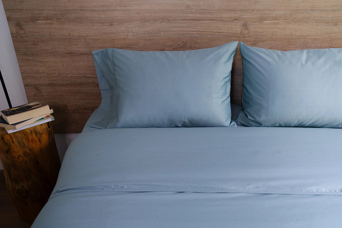 Cover duvet 100% algodón -  400 hilos - Azul