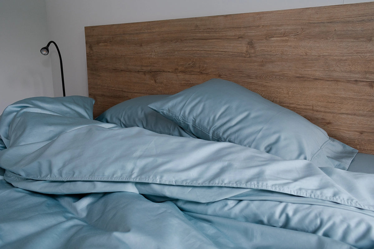Cover duvet 100% algodón -  400 hilos - Azul