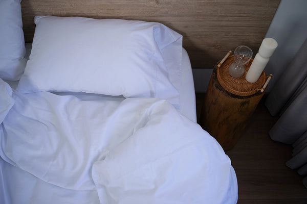 Cover duvet 100% algodón -  400 hilos - Blanco