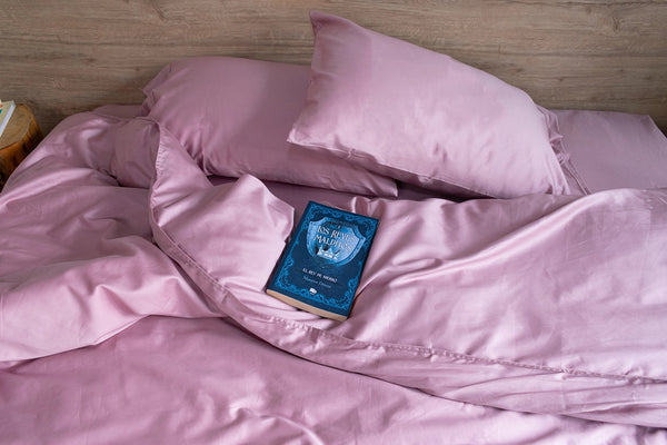 Cover duvet 100% algodón -  400 hilos - Rosado