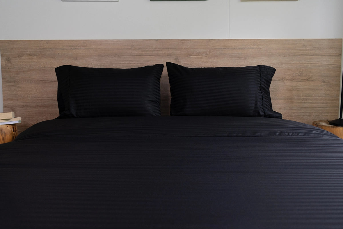 Cover duvet en microfibra tejida 120 gr. - Negro