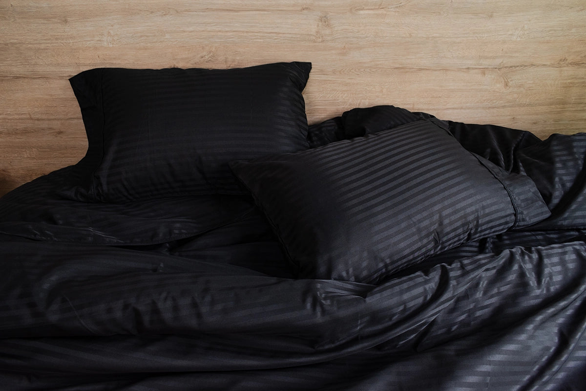 Cover duvet en microfibra tejida 120 gr. - Negro